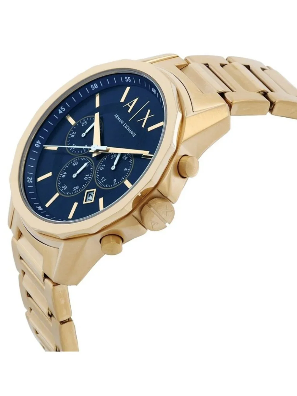 NWT Armani Exchange Chronograph Quartz Blue Dial Men's Watch